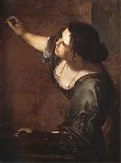 Artemisia gentileschi Self-Portrait as an Allegory of Painting oil painting artist